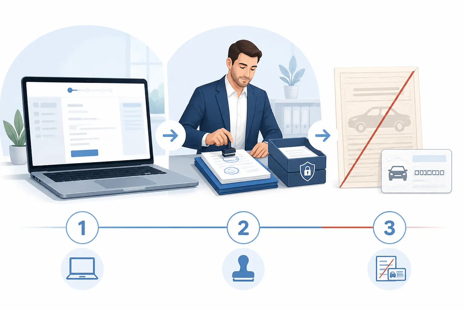 Changer de titulaire carte grise : demande en ligne ANTS ou chez un professionnel habilité, avec documents et cession